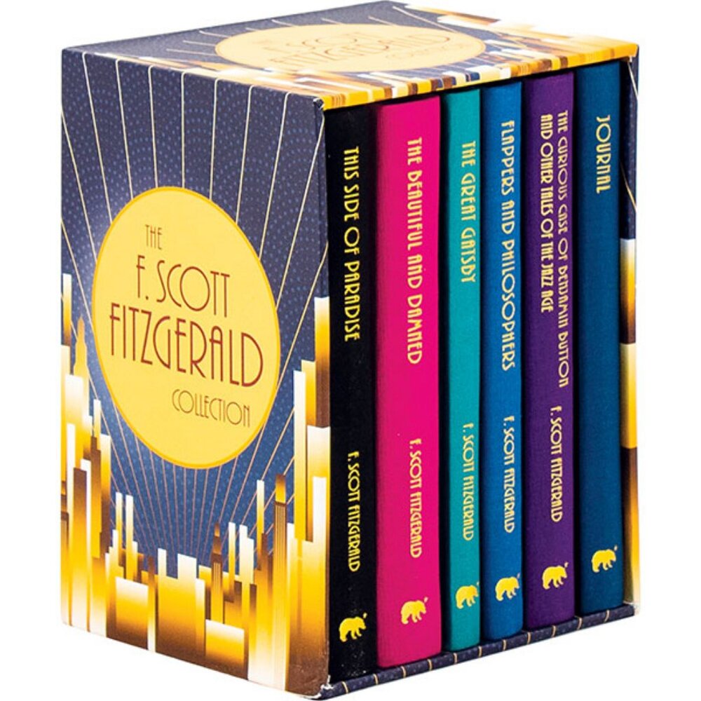 NEW F. Scott Fitzgerald Collection 5 Book & Journal Box Set Hardcover